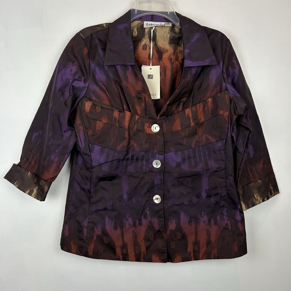 Vintage Farinaz Taghavi Blazer Womens 14 Jacket Workwear Office Old Money New